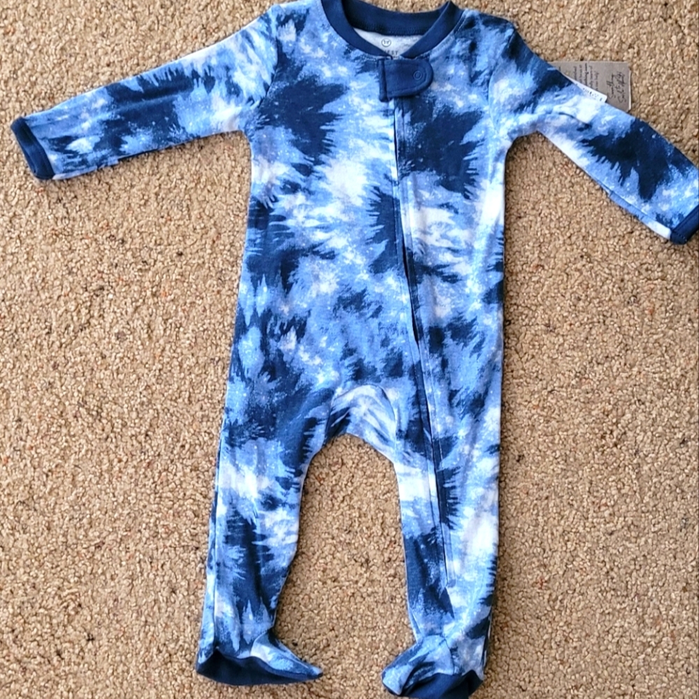 Target Navy and White Tie-Dye Kids Footie